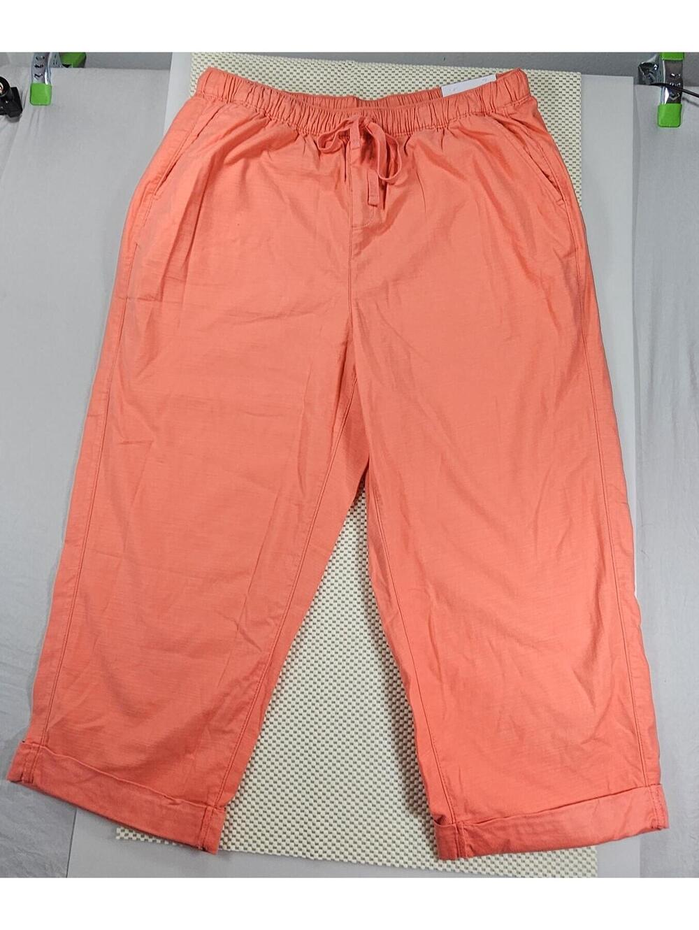 Lane Bryant Women's Coral Drawstring Pants. Size 14/16